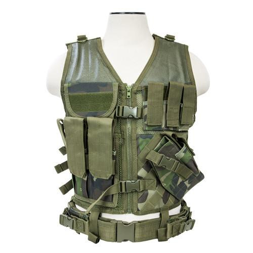 NcStar Tactical Vest Woodland Camo, M-XL