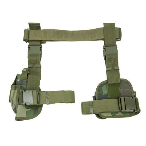 NcStar 3 Piece Drop Leg Holster/Mag Holder Woodland Camo