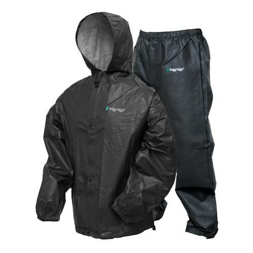 Frogg Toggs Pro-Lite Rain Suit Carbon Black Small/Medium