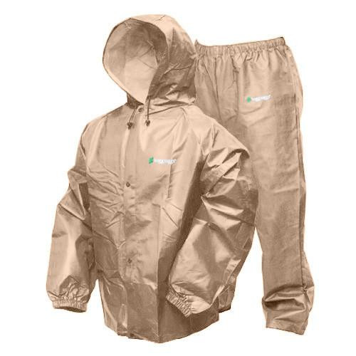 Frogg Toggs Pro-Lite Rain Suit Khaki Small/Medium