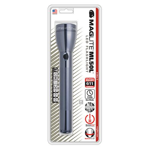 Maglite ML50L LED 3-Cell C Gray, Blister Pack