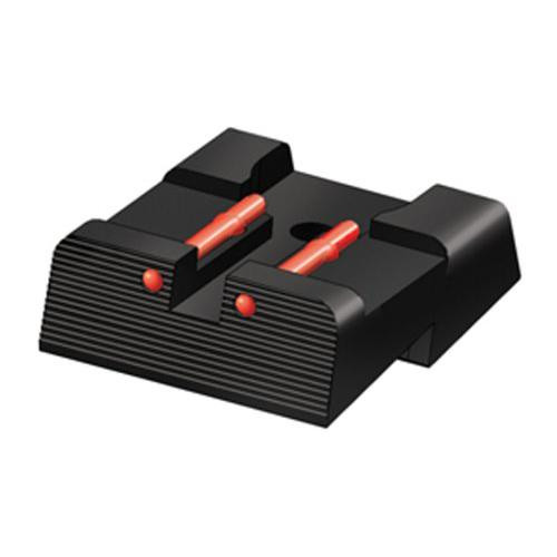 HIVIZ Sight Systems Smith & Wesson Rear Sight 1911 All Models (Except DK Models) Steel Fiber Optic, Red