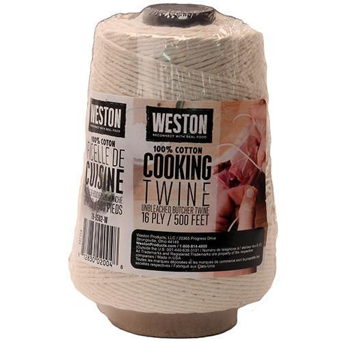 Weston Brands Cooking Twine Cone 500' 16-Ply Natural Cotton