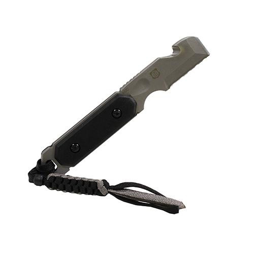 Boker Knives Plus Fixed Knife  Cop Tool Multi-Functional, 1.80 Blade, Black G10 Handle
