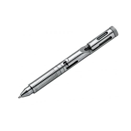 Boker Knives Plus Tactical Pen CID Cal .45, Gen 2, Titanium, Silver Body