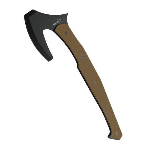 Boker Knives Axe Plus Tactical Tomahawk. 18.10 Overall, Black SK-5 Carbon Steel, Kydex Sheath