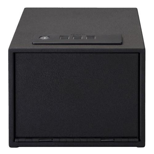 Stack-On Quick Access Safe Electronic Lock with Shelf, Black