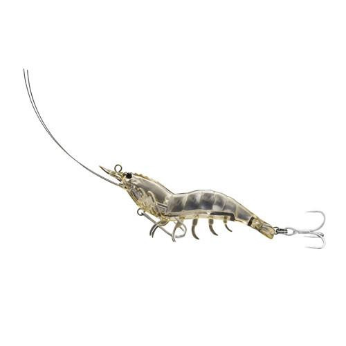 LiveTarget Lures Shrimp Hybrid Bait 3 1/2", Number 8 and 6 Hook Size, Variable Depth, Clear Shrimp