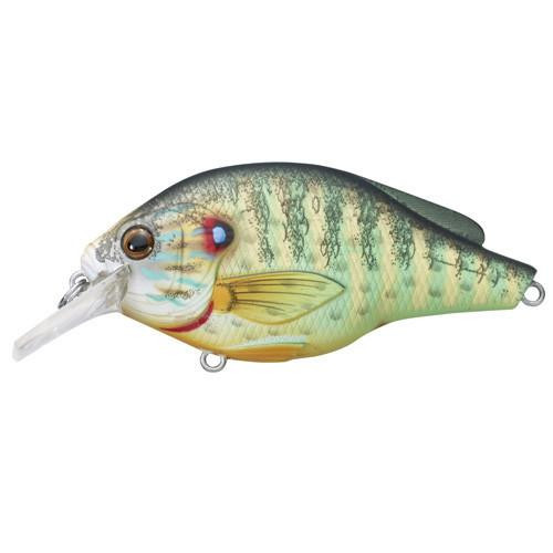 LiveTarget Lures Pumpkinseed Flat Side Squarebill 2 3/8", Number 6 Hook Size, 3'-4' Depth, Natural/Matte