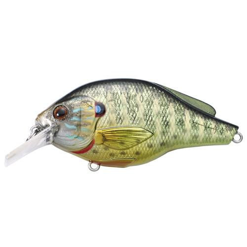 LiveTarget Lures Pumpkinseed Flat Side Squarebill 2 3/8", Number 6 Hook Size, 3'-4' Depth, Metallic/Gloss