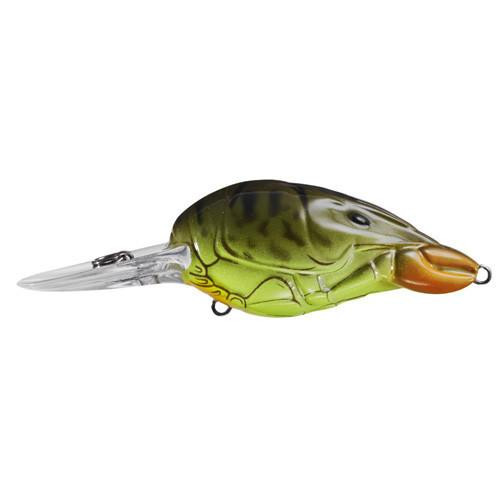 LiveTarget Lures Hunt-for-Center Crawfish Crankbait 2", Number 6 Hook Size, 6'-8' Depth, Chartreuse Root Beer