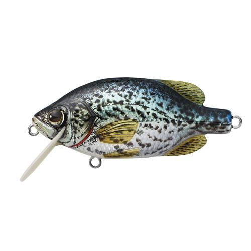 LiveTarget Lures Crappie Crankbait 2 1/2" Number 4 Hook Size, 4'-5' Depth, Metallic/Gloss