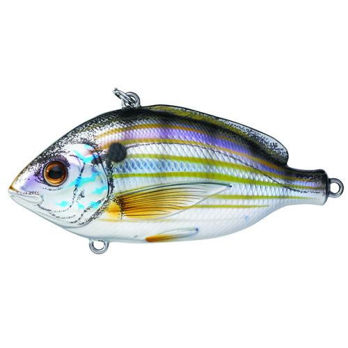LiveTarget Lures Pinfish Rattlebait 3", Number 2 Hook Size, Variable Depth, Natural/Metallic