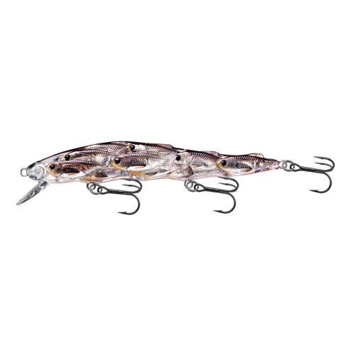 LiveTarget Lures Yearling Baitball Jerkbait 4 1/4", Number 6 Hook Size, 4'-5' Depth,Silver/Black
