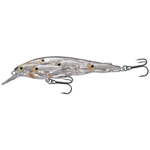 LiveTarget Lures Yearling Baitball Jerkbait 3 3/4", Number 4 Hook Size, 3'-4' Depth, Pearl/Natural