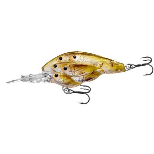 LiveTarget Lures Yearling Baitball Crankbait 2 3/8", Number 4 Hook Size, 7'-8' Depth, Pearl/ Olive Shad