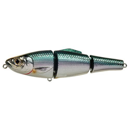 LiveTarget Lures Blueback Herring Swimbait 5 1/2", Number 1/0 Hook Size, Silver/Green