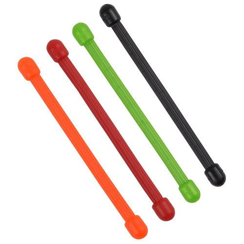 Nite Ize Gear Tie 3" Assorted Orange/Green/Red/Black (Per 4)