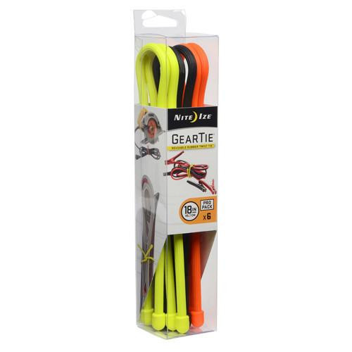 Nite Ize Gear Tie ProPack 18" Assorted Colors (Per 6)