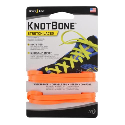 Nite Ize KnotBone Stretch Laces Bright Orange