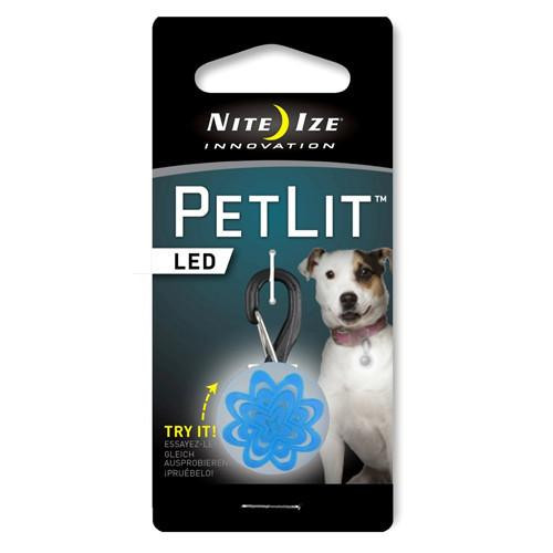 Nite Ize PetLit LED Collar Light Blue Burst