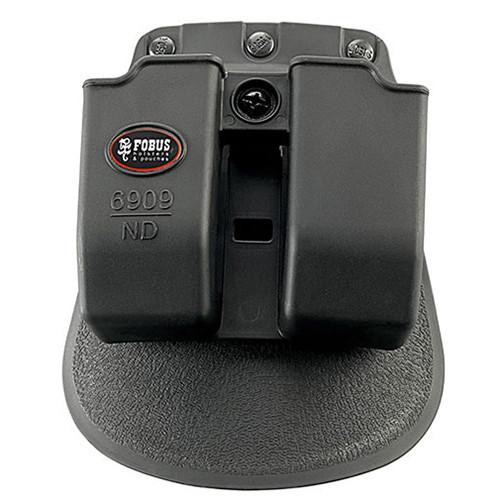 Fobus Double Mag Pouch 9mm, 357, and 40 Caliber, Roto Paddle, Black