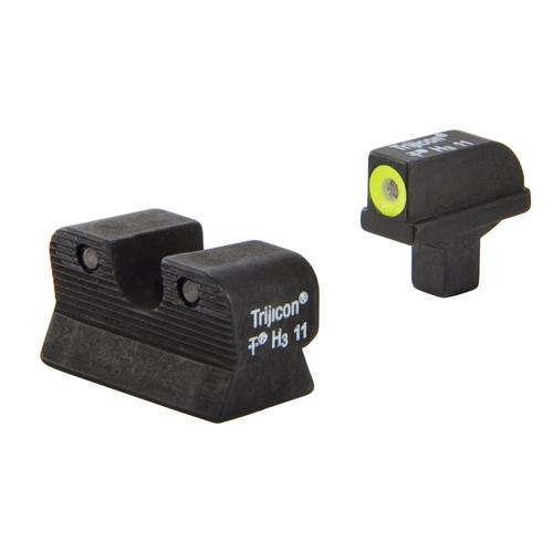 Trijicon Colt HD Night Sight Set Officers, Officers ACP, Compact 1991A1 (.45),  Yellow Front Outline  Lamp