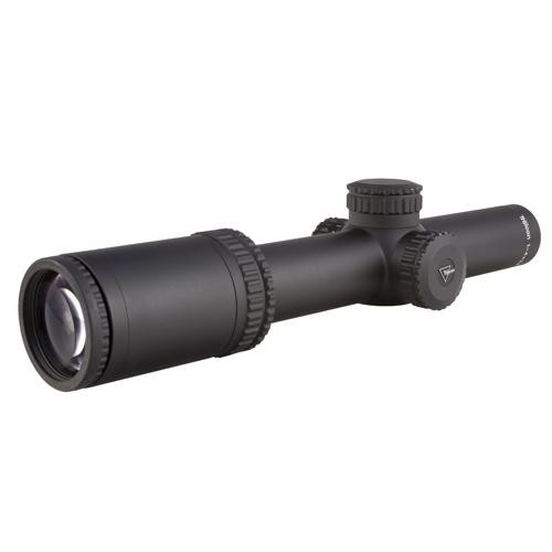 Trijicon AccuPower 1-4x24mm Riflescope 30mm Main Tube, Duplex Crosshair Reticle with Red LED, Matte Black