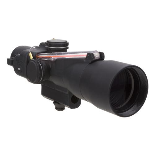 Trijicon ACOG 3x24mm Compact Dual Illuminated Scope Red Crosshair .223/55gr Ballistic Reticle with M16 Carry Handle Base, Black