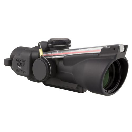Trijicon ACOG 3x24mm Compact Low Height Scope Dual Illuminated Red Crosshair .223/55 Grains Ballistic Reticle, Black