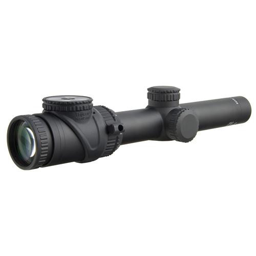Trijicon AccuPoint 1-6x24mm Riflescope 30mm Main Tube with BAC Amber Triangle Post Reticle, Matte Black