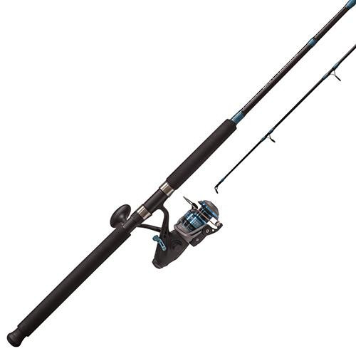 Zebco  Quantum Bait Teaser Spinning Combo 60 Reel Size, 4.9:1bGear Ratio, 8 Length, 1pc, 12-25 lb Line Rate, Ambidextrous