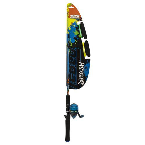 Zebco  Quantum Splash Junior 402 Spincast Combo Boys, Blue
