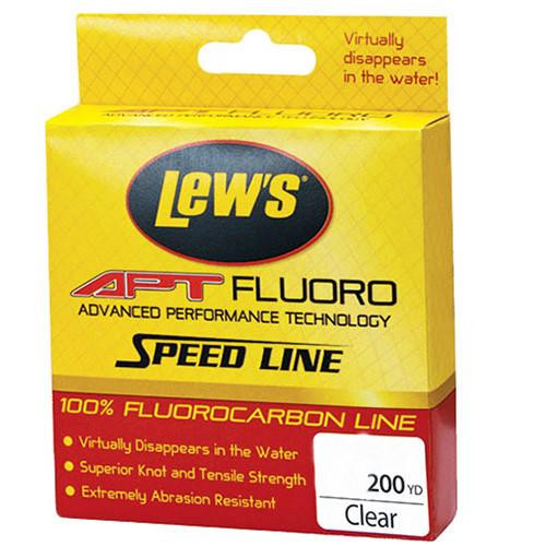 Lews Fishing APT Fluorocarbon Speed Line 17 lbs, 200 Yards, Transparent Clear
