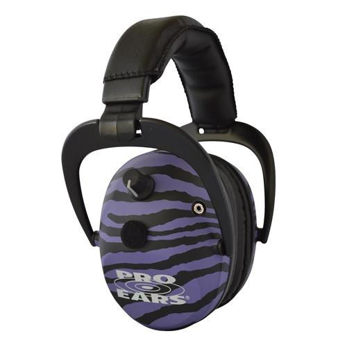 Pro Ears Predator Gold Noise Reduction Rating 26dB, Purple Zebra