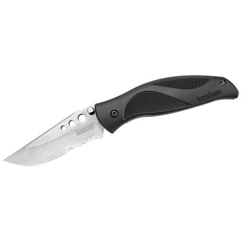 Kershaw Stonewashed Whirlwind Serrated Edge, Boxed