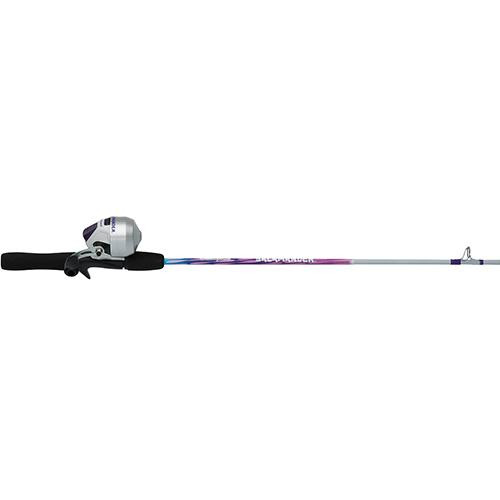 Shakespeare Salamander Spincast Combo 6, 1 Bearing, 46 Length, 2 Piece Rod, Light, Pink, Right Hand