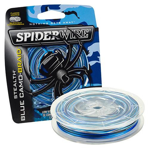 Spiderwire Stealth Braid 300 Yards, 30 lbs Strength, 0.012" Diameter, Blue Camo