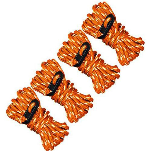 Ultimate Survival Technologies Guy Line Reflective,  Orange/Reflective,, 4 Pack