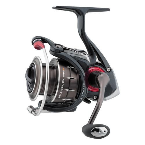 Daiwa Ballistic EX Spinning Reel 2500, 5.6:1 Gear Ratio, 1CRBB, 8BB, 1RB Bearings, 15.4 lb Max Drag, Ambidextrous