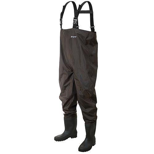 Frogg Toggs Chest Wader Rana II PVC, Felt, Size 13, Dark Brown