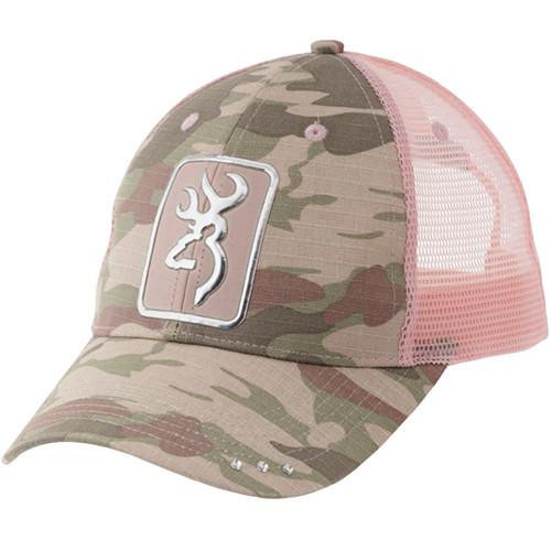 Browning Digby Cap, Camo/Light Pink