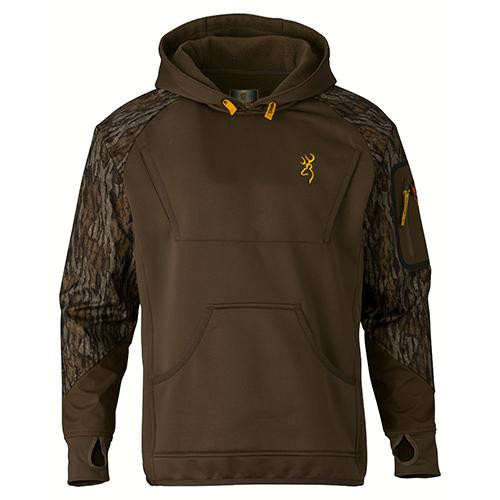 Browning Wicked Wing Timber Fleece Hoodie Mossy Oak Bottomlands, Small
