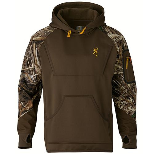 Browning Wicked Wing Timber Fleece Hoodie Realtree Max 5, Medium