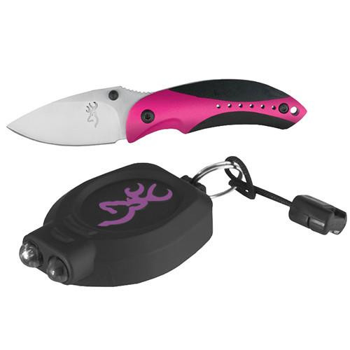 Browning ZPK Light and Minnow Knife Combo Pink/Black