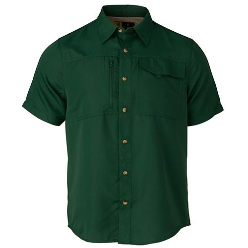 Browning Phenix Shooting Shirt Short Sleeve, Dark Olive, Medium