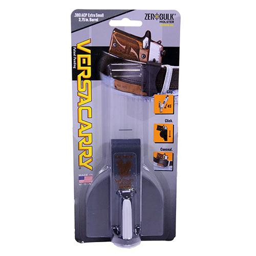 Versacarry VC Zerobulk Holster .380 ACP, 2 3./4" Barrel, Gray, Extra Small