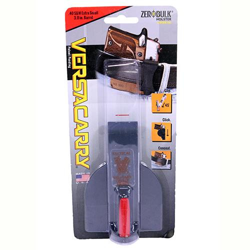 Versacarry VC Zerobulk Holster .40 Smith & Wesson, 3" Barrel, Gray, Extra Small