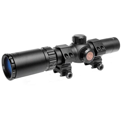 Truglo Tru Brite 30 Series Scope 1-4x24mm, Circle Duplex, 30mm Tube, Matte Black