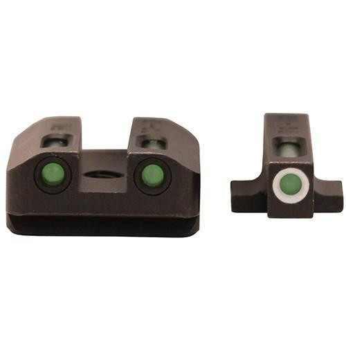 Truglo Front Rear Set Sights TFX Tritium Fiber Optic Set Green, Steel Black, FNX9